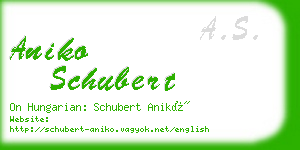 aniko schubert business card